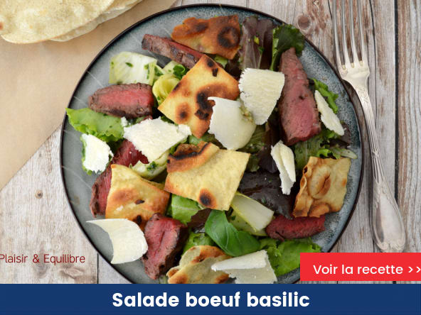 Salade au bœuf et basilic de Yotam Ottolenghi